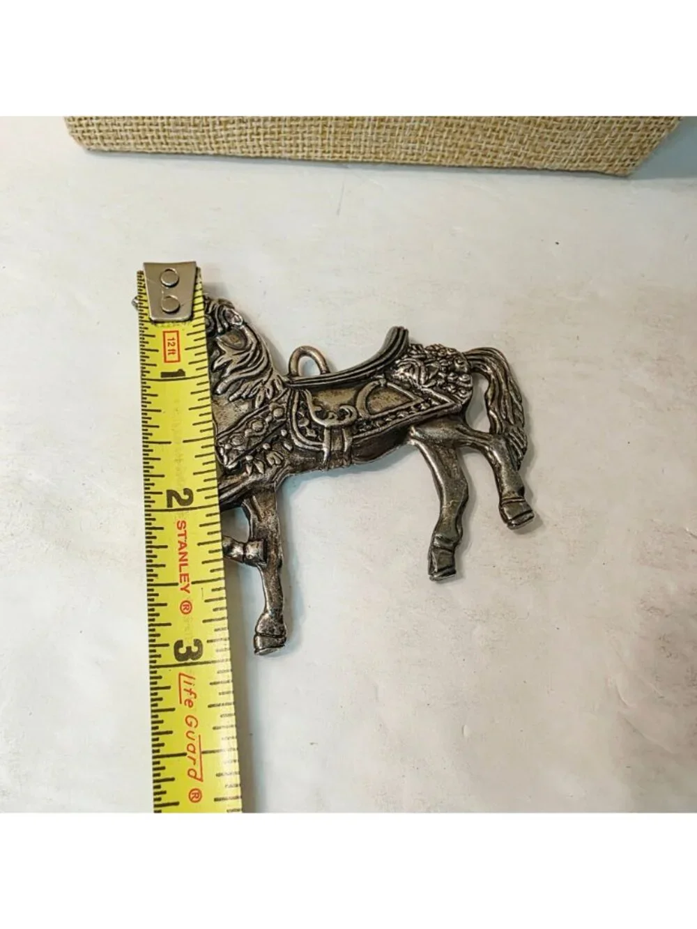 Vtg 7th Edition Silverplate Reed and Barton Carousel Horse Ornament